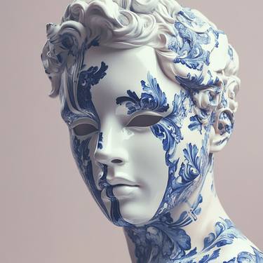 Print of Abstract Classical Mythology Digital by Michele De Matthaeis