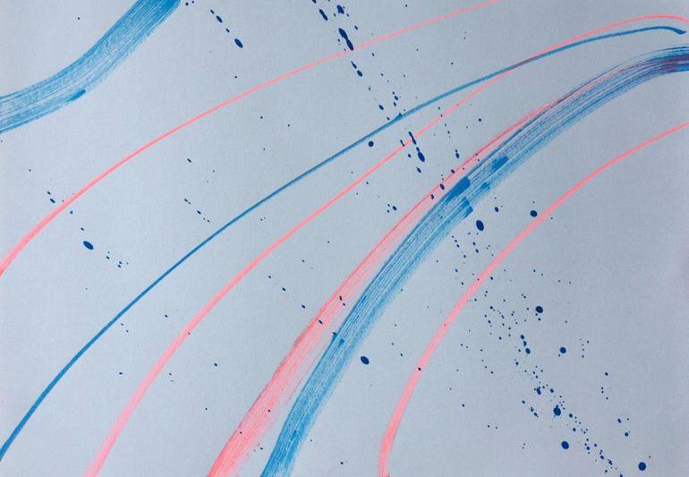 Original Fine Art Abstract Drawings by Hellory Ponte
