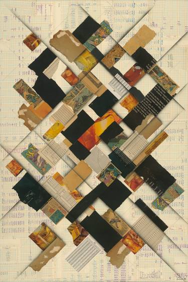 Original Cubism Abstract Collage by Glen Gauthier