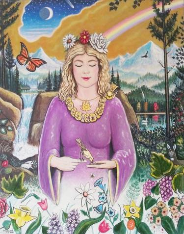 Original Conceptual Portrait Painting by Michael Joe Deal