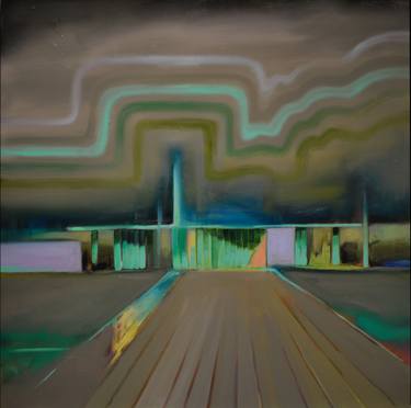 Print of Abstract Expressionism Architecture Paintings by Ian Mclean