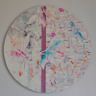 Original Abstract Floral Collage by Jennifer Wojinski
