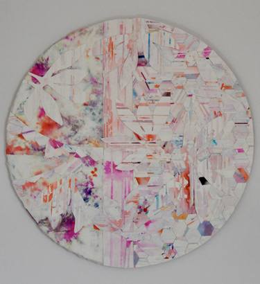 Original Abstract Garden Collage by Jennifer Wojinski