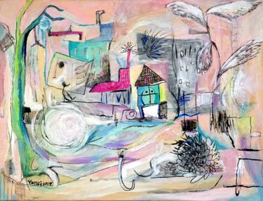 Original Fine Art Landscape Painting by Yumei Han