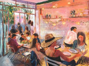 Original Figurative People Painting by Leonid Khomich