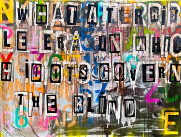 Original Contemporary Graffiti Painting by Sharon Farrelly