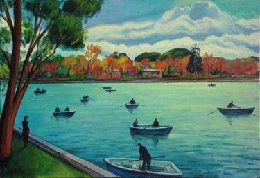 Original Figurative Landscape Painting by Guillermo Martí Ceballos