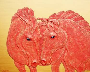 Original Modern Horse Installation by Alla Grande