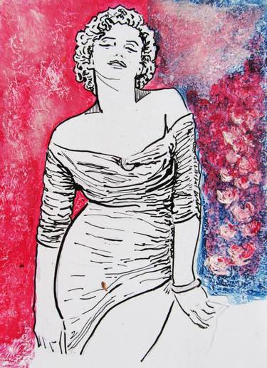 Original Figurative Women Painting by Raquel Sarangello
