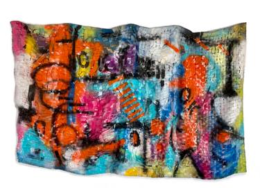 Original Abstract Expressionism Abstract Mixed Media by Shelley Heffler