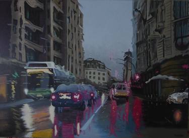 Original Figurative Outer Space Paintings by Jose Ramon Muro