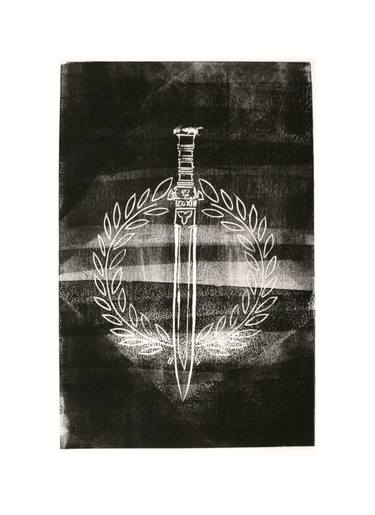 Original Fine Art Classical mythology Printmaking by Annette Moeller