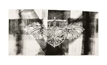 Original Abstract Expressionism Mortality Printmaking by Annette Moeller