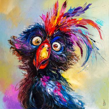 Original Surrealism Animal Painting by Liubov Kuptsova