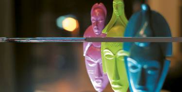 Original Symbolism People Sculpture by Helge Steinmann Bomber