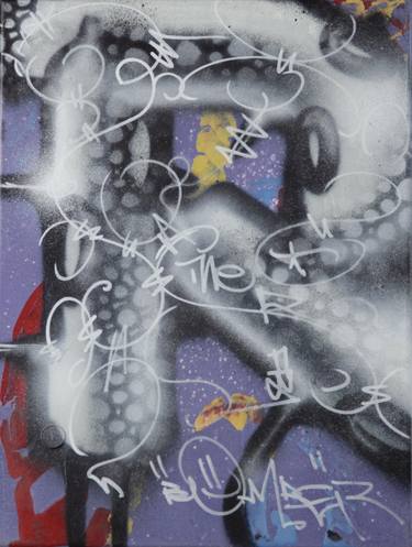 Original Conceptual Graffiti Paintings by Helge Steinmann Bomber