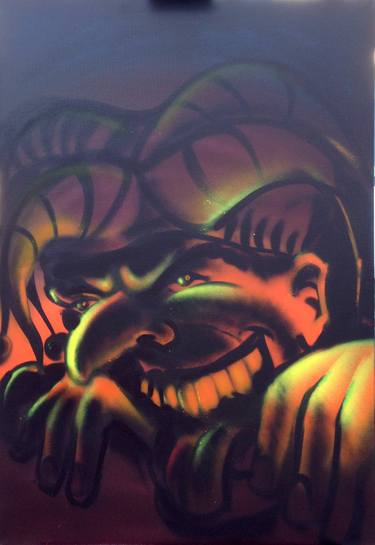 Original Conceptual Graffiti Paintings by Helge Steinmann Bomber