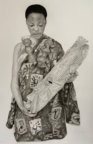 Original Figurative Fashion Drawing by Abu Mutaka
