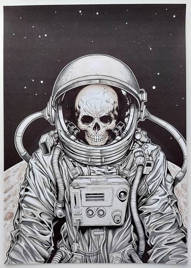 Original Illustration Outer Space Drawings by Ben Krefta