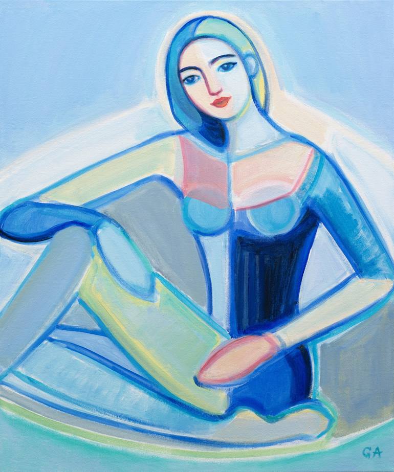 Print of Contemporary Women Paintings by Giselle Ayupova