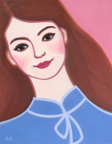 Original Figurative Women Paintings by Giselle Ayupova