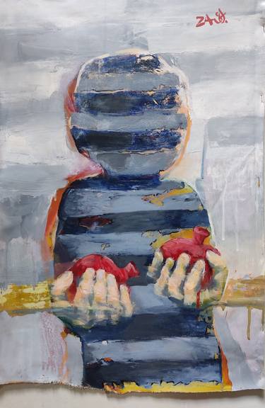 Print of Expressionism Time Paintings by Zaza Aspanidze