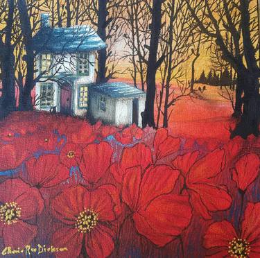 Original Expressionism Landscape Painting by Cherie Roe Dirksen