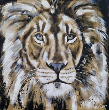 Original Expressionism Animal Painting by Stefanie Rogge