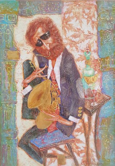 Original Fine Art Music Painting by Stanislav Topchiy