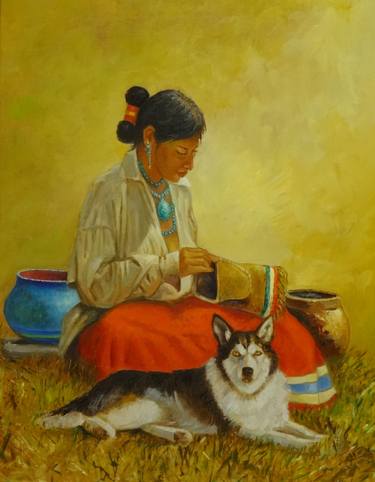 Original Realism Animal Painting by Karin Johnson