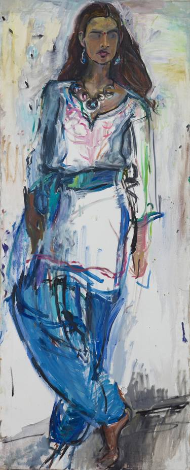 Original Realism Women Painting by Xenia Prokhorova