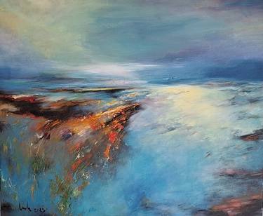 Original Abstract Expressionism Landscape Paintings by Hai Linh Le