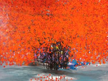 Original Cubism Tree Paintings by Hai Linh Le