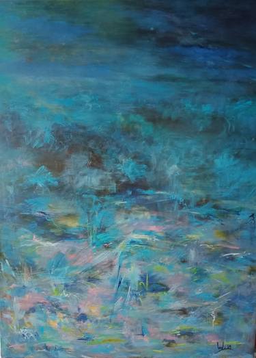 Original Abstract Expressionism Abstract Paintings by Hai Linh Le