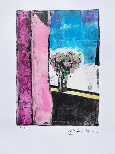 Original Abstract Expressionism Home Mixed Media by Constantinos Kalfountzos