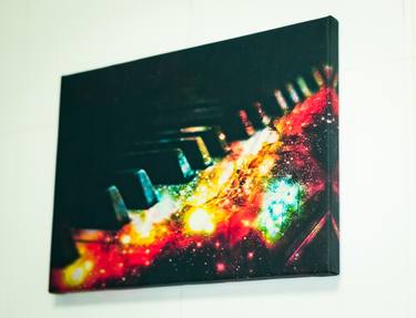 Original Abstract Expressionism Music Mixed Media by Roshan Gurmeet Singh