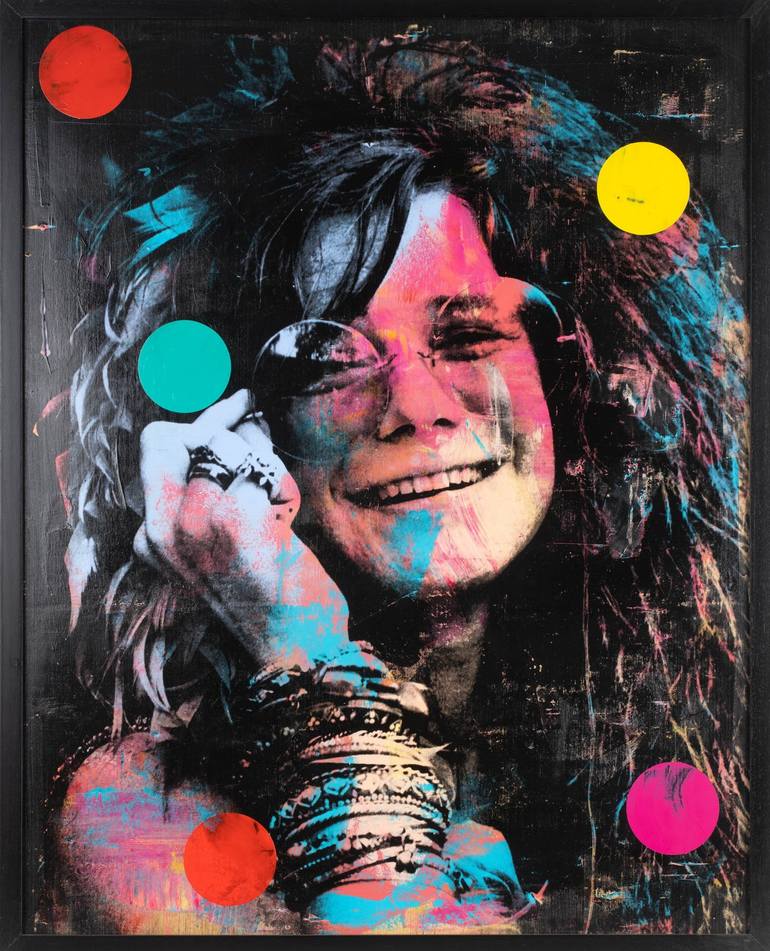 Janis Joplin art by Hantamrata Wall Art