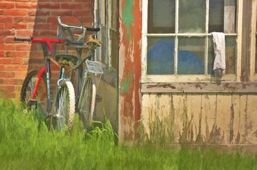 Original Abstract Expressionism Bicycle Photography by Willliam Manocchio