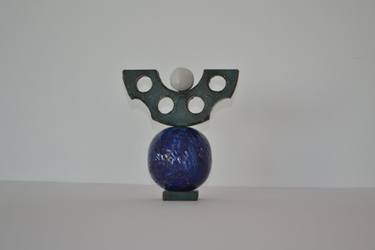 Original Figurative Outer Space Sculpture by Yves-Marie Dumortier