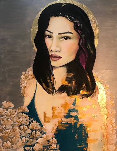 Original Portraiture Portrait Paintings by Burcu Sar