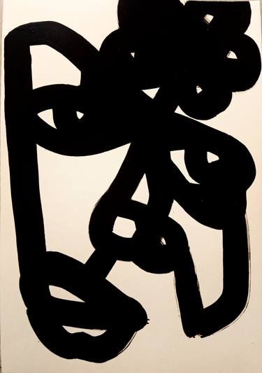 Original Abstract Expressionism People Drawing by Rajat Verma