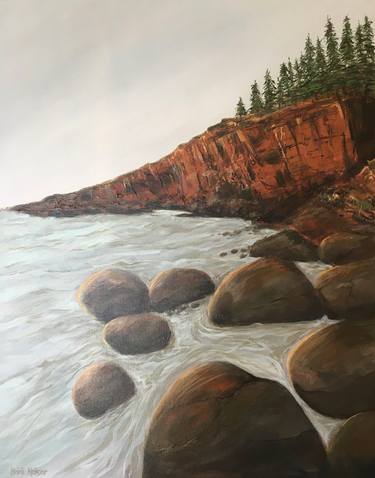 Original Art Deco Beach Paintings by Heidi Heiser