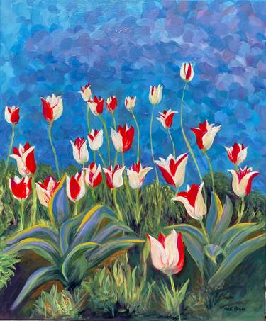 Original Abstract Expressionism Botanic Paintings by Heidi Heiser