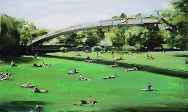 Original Abstract Expressionism Landscape Paintings by Sanja Milenkovic