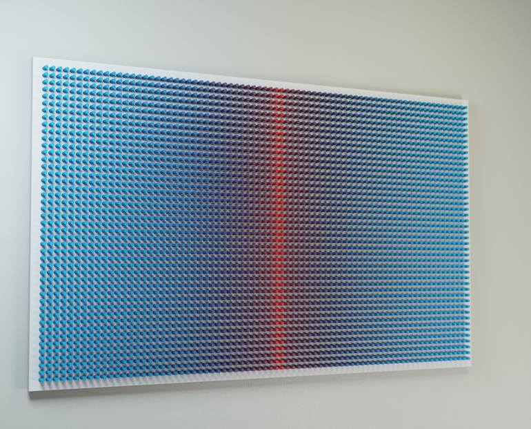 Original Op Art Abstract Sculpture by Nazar Symotiuk