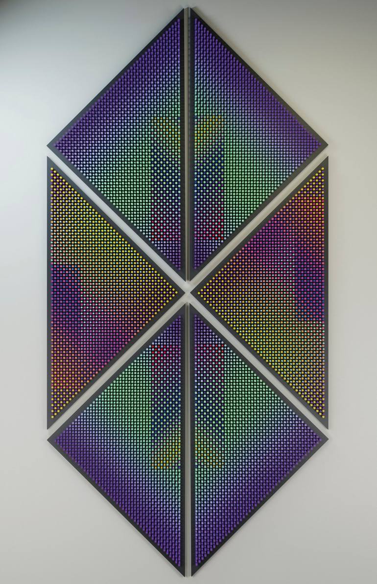 Original Color Field Painting Abstract Sculpture by Nazar Symotiuk