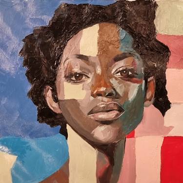 Original Portraiture Women Painting by Shai Yossef