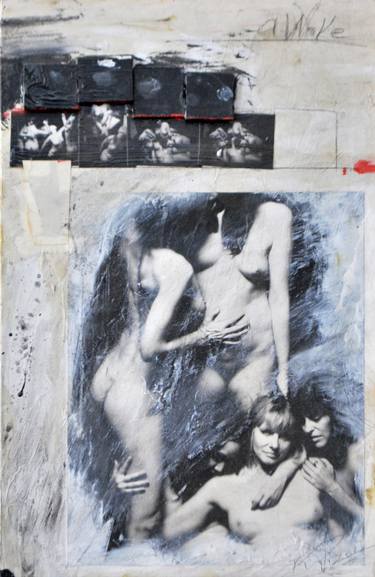 Original Figurative Women Mixed Media by Kevin Rolly