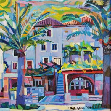 Original Fine Art Architecture Paintings by Maja Đokić Mihajlović