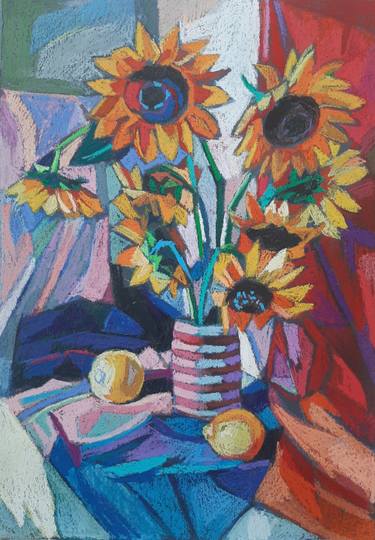 Original Expressionism Still Life Drawings by Maja Đokić Mihajlović